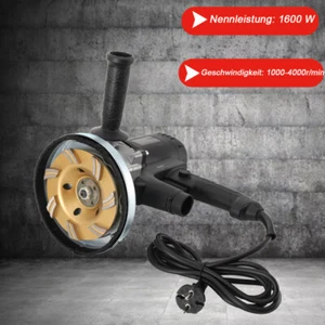 1600W Betonfräse Set Flex Winkelschleifer Staubabsaugung+ 2 x Diamantschleiftopf - Bild 1 von 12