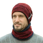 Beanie Hat And Circle Scarf Set Women Men Winter Knit Cap Neck Warmer Stylish Au