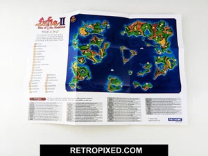 Lufia II Rise of the Sinistrals  - SNES Poster - English - NEW Replacement - Imagen 1 de 2
