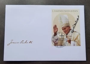 [SJ] Liechtenstein Canonization Of Pope John Paul II 2014 (FDC) - Picture 1 of 5