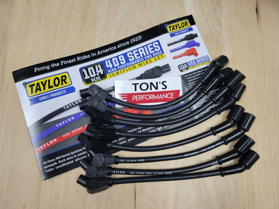 Taylor Spark Plug Wire Set 79014 409 Pro Race 10.4mm Black 135 Chevy LS Trucks - Image 1 of 1