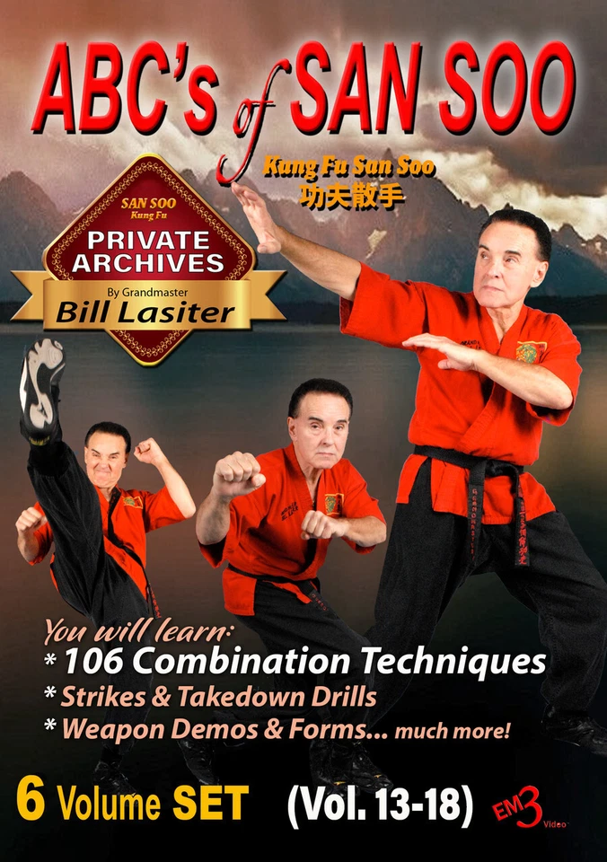 ABC'S of SAN SOO Kung Fu - Vol-13, 14, 15, 16, 17 & 18 - (6 Vol Set) - Image 1 of 1
