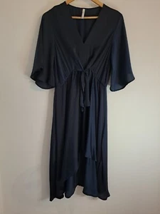 Women’s Navy Blue Dress Size 10 to 12 by Spicy Sugar very flattering style - Picture 1 of 13