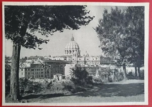 PPC VATICAN 1945 THE DOME SAINT PETER CUPOLA SAN PIETRO ZURICH SWITZERLAND D70 - Bild 1 von 2