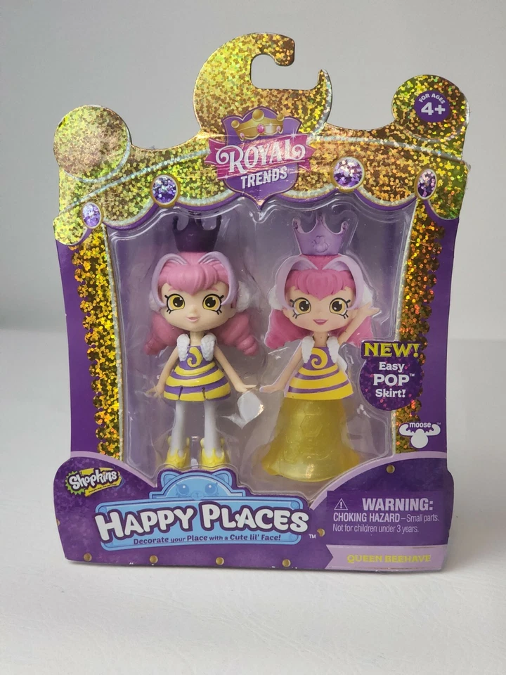 NOVO boneco brinquedo Shopkins Happy Places Royal Trends Queen Beehave - Imagem 1 de 1