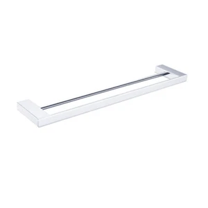 Nero Celia Double Towel Rail 600/800mm Chrome/Matte Black/Brushed Nickel - Picture 1 of 7