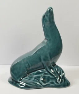 Lovely Poole Pottery Blue Seal on an All Blue Rock Base - Picture 1 of 3