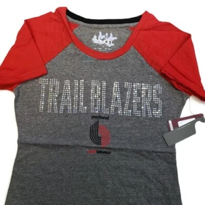 NBA Portland Trail Blazers Conference T-Shirt Womens Size M Touch Heather Grey - Picture 1 of 5