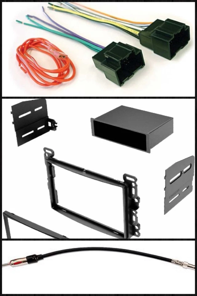 Car Stereo Dash Kit Wire Combo for some 2009 2010 2011 2012 Chevrolet Malibu - Image 1 of 1
