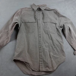 Vintage Australian Outback Collection Button Up Shirt Mens L Brown Western Work - Picture 1 of 18