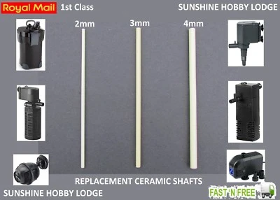 Replacement Ceramic Shafts For Aquarium Fish Tank Powerheads Filters Water Pumps