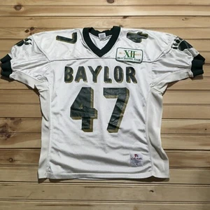 Vintage 1996 Baylor Bears Inaugural Fab Knit Football Jersey #47 - XL 90s RARE - Picture 1 of 11