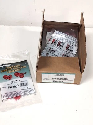 Nueva Caja de 10 Bloqueo de Disyuntor Miniatura PANDUIT - PSL-MCB - Envío Gratis Foto 1 de 4