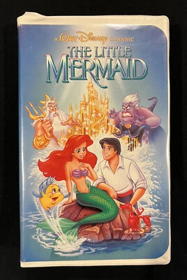 RARE Disney The Little Mermaid, Banned Cover (VHS, 1989, Black Diamond Edition) - Image 1 of 4