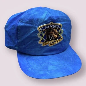 Vintage Camel Joe Cigarettes Tye Dye Trucker Hat 90s Snapback - Picture 1 of 5
