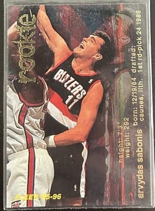 Arvydas Sabonis Rookie 1995-96 Fleer Trail Blazers Basketball Card #308 - Picture 1 of 1