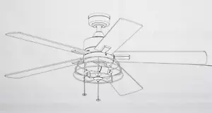 Prominence Home Marshall 52" 5 Blade Indoor LED Ceiling Fan Matte Black Finish - Picture 1 of 7