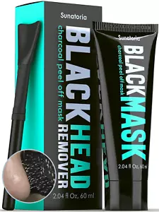 SUNATORIA Blackhead Remover Mask - Activated Charcoal Peel off Face Mask - for A - Picture 1 of 12