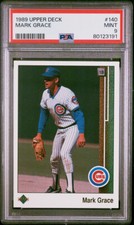 1989 UPPER DECK 140 MARK GRACE PSA 9