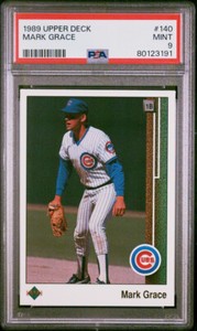 1989 UPPER DECK 140 MARK GRACE PSA 9