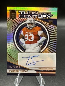 2024 Donruss Elite T’Vondre Sweat Turn Of The Century Auto /499 - Picture 1 of 3