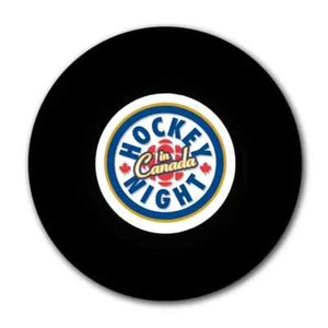 Hockey Night In Canada Autograph Model Puck - Picture 1 of 1