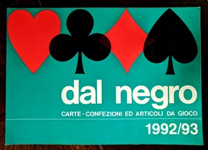 Vinatage Dal Negro Carte - Confezioni Ed Articoli Da Gioco 1992/93 Book - Picture 1 of 5