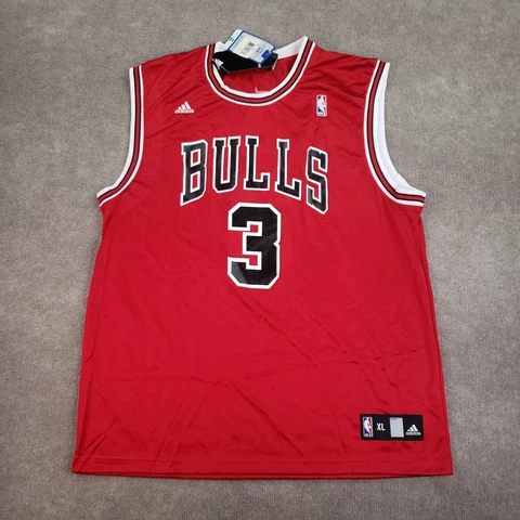 Chicago Bulls Ben Wallace Jersey Mens XL Red NBA Basketball Adidas #3 Swingman Cover