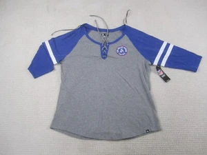 New England Patriots Shirt Damen XXL 2XL grau blau 3/4 Arm NFL Football - Bild 1 von 9