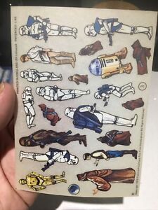 Vintage Star Wars UK Letraset Transfer Sheet From Set 3 - 1978 Stormtrooper