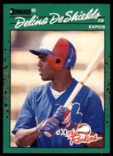 1990 Donruss The Rookies Delino DeShields . Montreal Expos #6