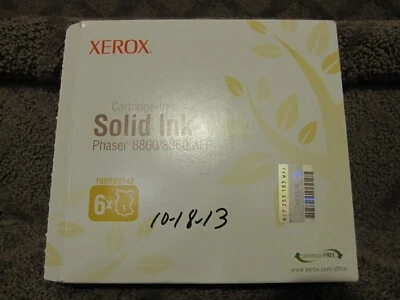 Xerox 108R00748 Yellow Genuine Cartridge Solid Ink Phaser 8860/8860MFP  QTY 3 - Image 1 of 4