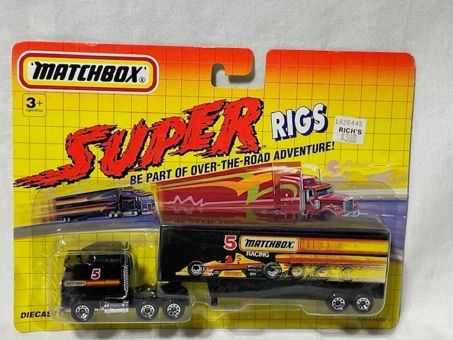 1992 Matchbox Super Rigs Over-The-Road #5 Racing COE Semi, NIB - Image 1 of 3