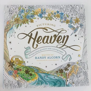 Picturing Heaven: 40 Hope-Filled Devotions Coloring Book Randy Alcorn NEW - Picture 1 of 6