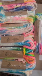 Yarn Bee Authentic Hand-Dyed Chunky Knit Yarn Lot of 7 - BEACH GLO- LOT #106064 - Picture 1 of 8