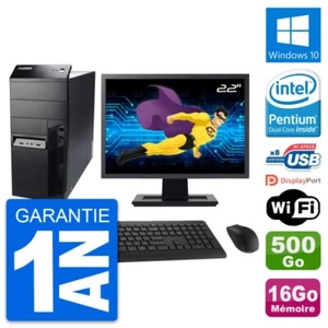 PC tour LENOVO M91p Schermo 22 " Intel G630 RAM 16Go Disco 500Go Windows 10 Wifi - Foto 1 di 3