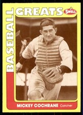 1991 SWELL BASEBALL GREATS -  #142 MICKEY COCHRANE PHILADELPHIA ATHLETICS
