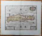 Janssonius Original Copper Stitch Map Crete Crete iovis magni - 1640