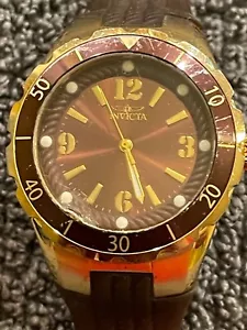 Invicta Angel Brown Dial Brown Polyurethane Ladies Watch 17485 - Picture 1 of 5