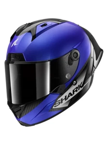 Shark Aeron GP Carbon Black Blue, Full Face Motorcycle Helmet, NEW! - DBA - Picture 1 of 4