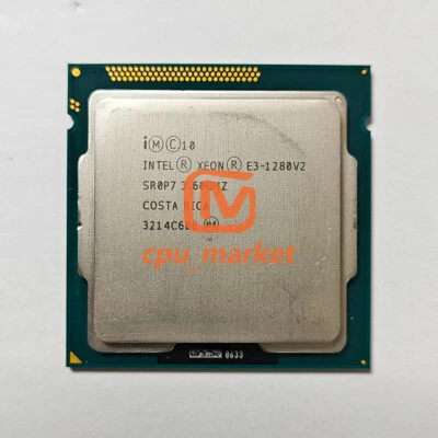 Intel Xeon E3-1280 v2 SR0P7 3.6GHz 4 Cores 8T 8MB 69W LGA1155 CPU Processor - Image 1 of 2