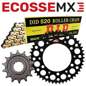 KTM SX125 EXC125 92-25 DID Gold G/B Chain Black Renthal Sprocket Kit Motocross - Picture 1 of 4