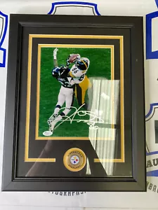 Hines Ward signed/signiert 8x10 Foto Pittsburgh Steelers Rahmen JSA COA - Bild 1 von 7
