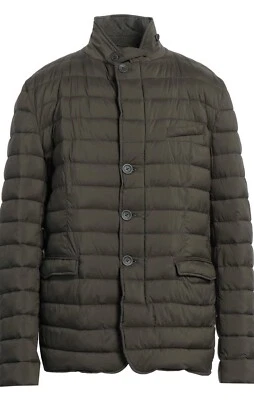 Chaqueta acolchada de plumón ligera verde oliva Herno para hombre talla US 48 EU 58 Foto 1 de 4