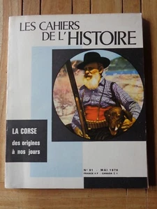 Les cahiers de l'Histoire N° 91 - 1970 LA CORSE des origines à nos jours - Imagen 1 de 1
