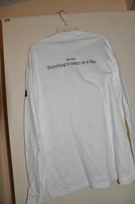 Brand NEW Apple logo Long Sleeve Tee-Shirt Vintage Collectible original Rare NEW - Image 1 of 4