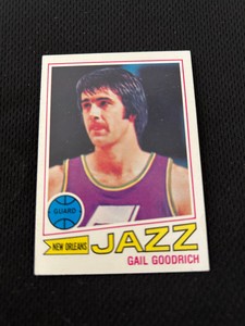 GAIL GOODRICH 1977-78 TOPPS NEW ORLEANS JAZZ #77 VINTAGE BASKETBALL CARD !