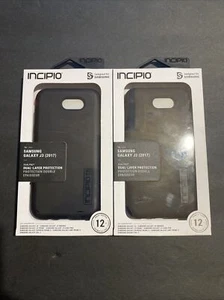 🌰 INCIPIO Dual Pro Case for Samsung Galaxy J3 (2017) Black/ OPEN BOX SET OF 2 - Picture 1 of 2