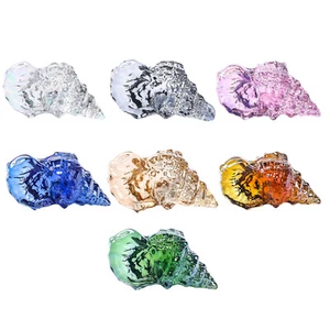 Crystal Mini Conch Figurine Collectible Paperweight Glass Conch Ornament Gift - Bild 1 von 13
