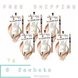 6 Sachets X 7 g Royal Beauty Super CC Cream SPF50 UVA UVB Physical SunScreen NEW - Picture 1 of 12